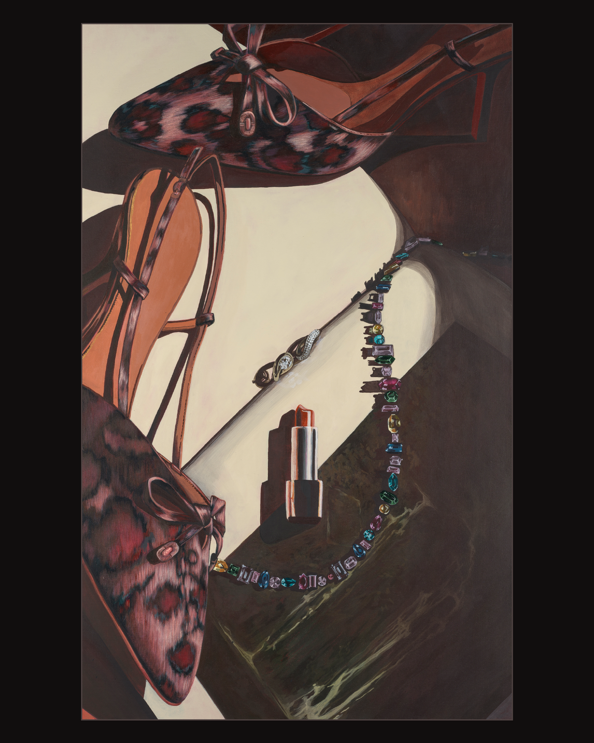 "Women's Work" 48x30" Original Acrylic Painting