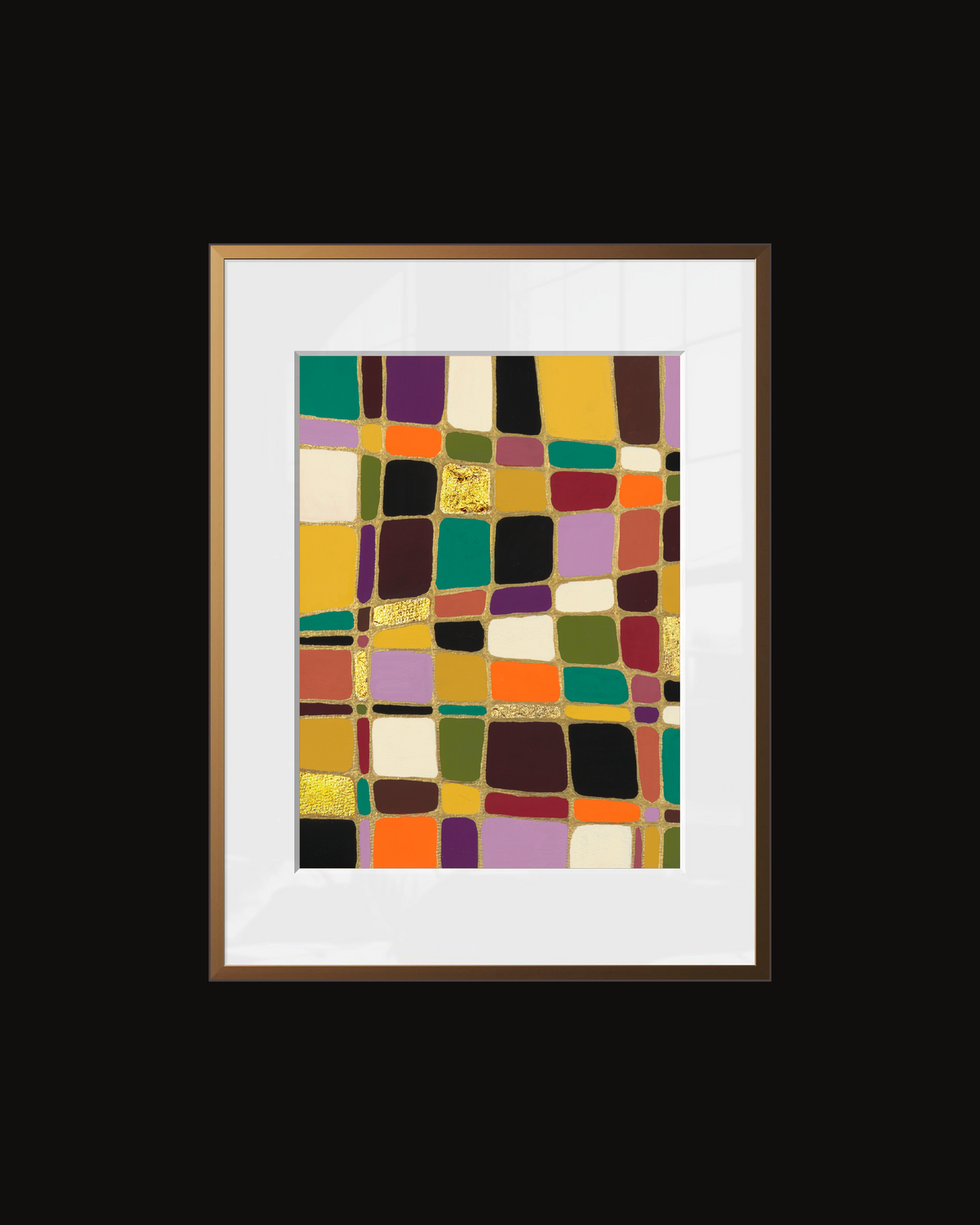 "Color Tiles 2" Original Mixed Media Painting