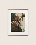"Garden Walks" Original Gouache and Oil Pastel Painting