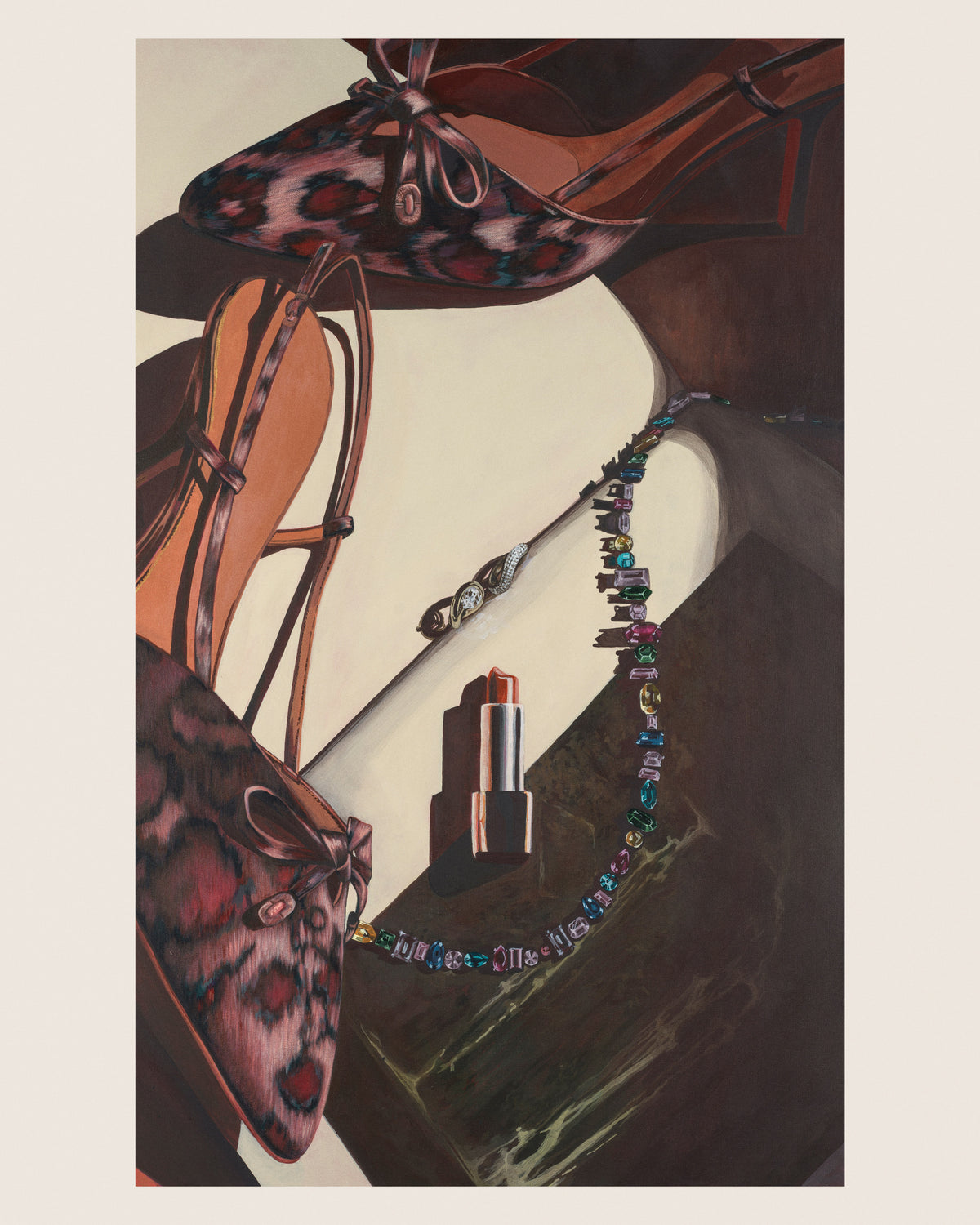 "Women's Work" 48x30" Original Acrylic Painting
